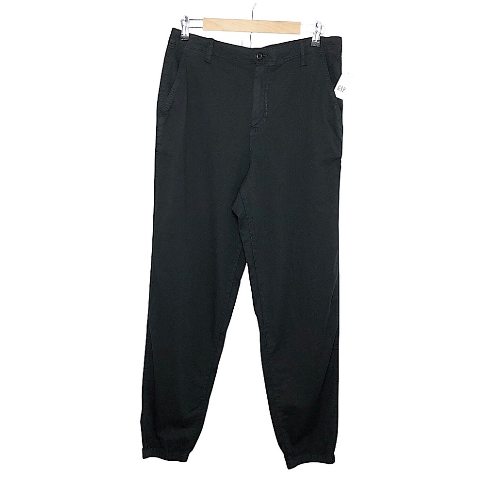 Gap Cotton Blend Charcoal Elastic Back Waist Girlfriend Joggers Pants casual 12T